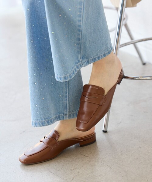 ROPE' PICNIC（ロペピクニック）の「ローファーミュール（ローファー・レディース・ブラック/グレー系/キャメル・L/M）」の12枚目の写真