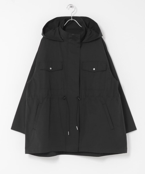 ITEMS URBANRESEARCH(アイテムズ アーバンリサーチ)の「『撥水/イージーケア』ライトフーディーブルゾン(ブルゾン・レディース・ECRU/BLK・Free)」の21枚目の写真