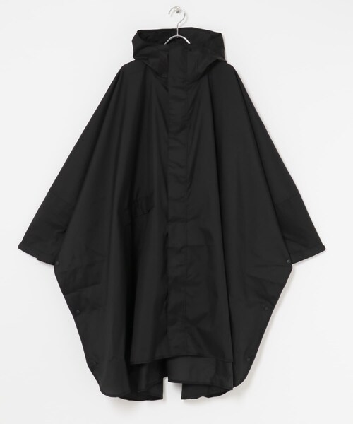 SMELLY（スメリー）の「w.p.c　ユニセックス ウォーターリペレントポンチョ（レインコート/ポンチョ・レディース・BLK/BEG・one）」の8枚目の写真