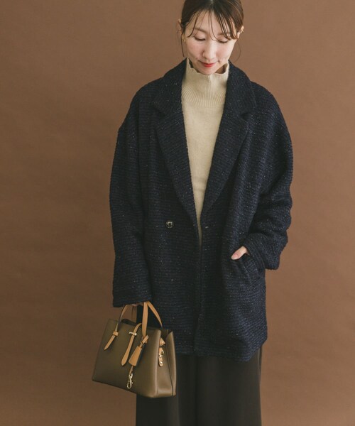 ITEMS URBANRESEARCH（アイテムズ アーバンリサーチ）の「オーバーサイズジャケット（テーラードジャケット・レディース・G.CHECK/NVY/B.CHECK/BRN・Free）」の7枚目の写真