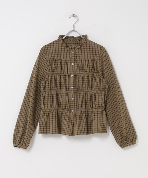 URBAN RESEARCH ROSSO（アーバンリサーチロッソ）の「チェックシャーリングブラウス（シャツ/ブラウス・レディース・OFF CHECK/BK CHECK/BRN CHECK・Free）」の11枚目の写真