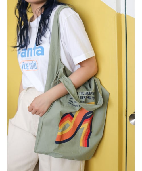 Ungrid（アングリッド）の「カラーロゴエコBAG（エコバッグ/サブバッグ・レディース・アイボリー/レッド/グリーン/ブルー/オレンジ・F）」の10枚目の写真