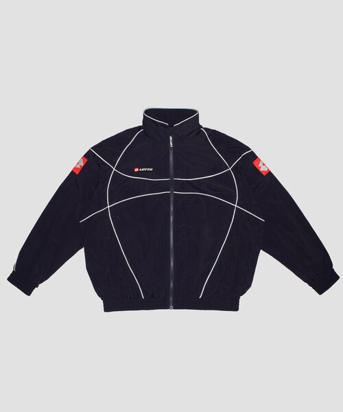 URBAN RESEARCH（アーバンリサーチ）の「LOTTO　LINE NYLON BLOUSON（テーラードジャケット・メンズ・NAVY/BLACK/BLUE・M/L/XL/XXL）」の4枚目の写真
