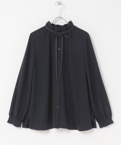 URBAN RESEARCH ROSSO（アーバンリサーチロッソ）の「F by ROSSO　フリルカラー2WAYブラウス（シャツ/ブラウス・レディース・OFF WHITE/NAVY・Free）」の12枚目の写真