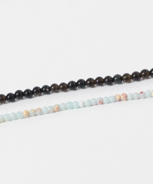 KBF（ケイビーエフ）の「天然石SETネックレス（ネックレス・レディース・BROWN SET/KHAKI SET・One）」の10枚目の写真