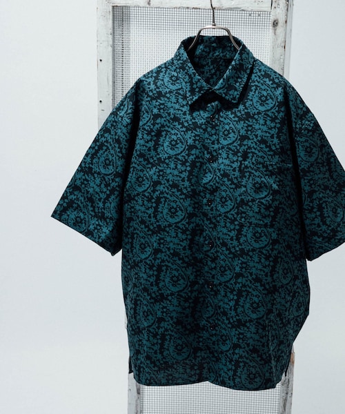 ITEMS URBANRESEARCH(アイテムズ アーバンリサーチ)の「『接触冷感/速乾/イージーケア』WINDY MESH ショートスリーブ シャツ(シャツ/ブラウス・メンズ・BLACK/CHARCOAL/NAVY/BOTANICAL・M/L/XL)」の4枚目の写真