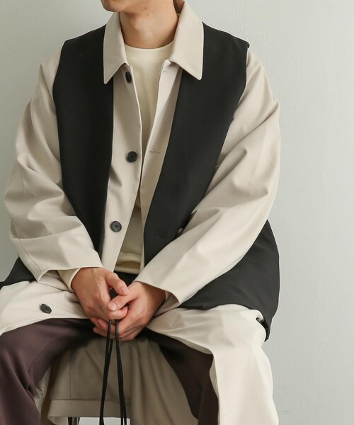 SENSE OF PLACE by URBAN RESEARCH(センスオブプレイスバイアーバンリサーチ)の「ダブルテーラードベスト(ベスト・メンズ・BLACK/GREEN/L.KHAKI/BLUE/OLIVE・M/L)」の8枚目の写真