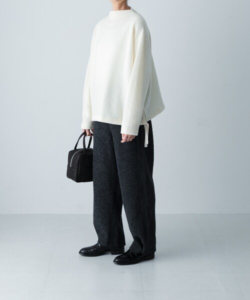 かぐれ（カグレ）の「ウールループボトルネックプルオーバー（その他トップス・レディース・IVORY/MOCHA/NAVY・Free）」の9枚目の写真