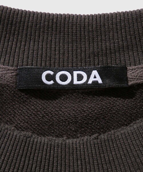 ADAM ET ROPE'（アダムエロペ）の「【CODA/コーダ】WASHED DESTROYED CREWNECK SWEATSHIRT（スウェット・メンズ・スミクロ・1/2）」の9枚目の写真
