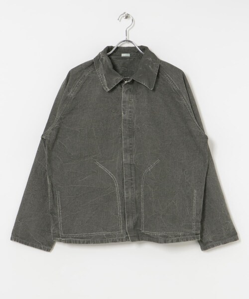 URBAN RESEARCH（アーバンリサーチ）の「A PRESSE　Vintage Hunting Jacket（テーラードジャケット・メンズ・OLIVE/BLACK・1/2/3）」の10枚目の写真
