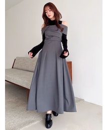 dazzlin | ビスチェオープンレイヤードワンピース(ワンピース)