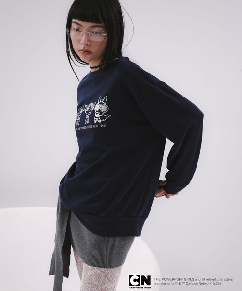 SENSE OF PLACE by URBAN RESEARCH（センスオブプレイスバイアーバンリサーチ）の「『別注』PPG / SENSE OF PLACE ルーズスウェット（スウェット・レディース・NAVY/GRAY・one）」の21枚目の写真