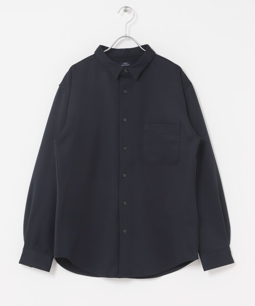 ITEMS URBANRESEARCH(アイテムズ アーバンリサーチ)の「360°stretchカットソーシャツ(シャツ/ブラウス・メンズ・OFF/DARK NAVY・M/L)」の18枚目の写真
