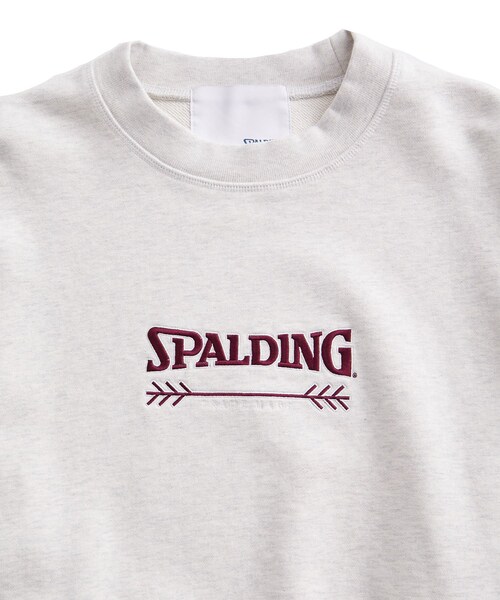 ADAM ET ROPE'（アダムエロペ）の「《別注》【SPALDING/スポルディング】LOGO SWEATSHIRT / UNISEX（スウェット・レディース・ブラック/ライトグレー/ワイン・L/M）」の13枚目の写真