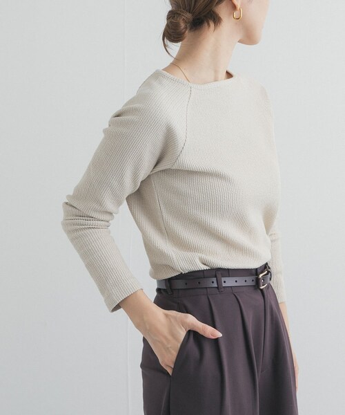 URBAN RESEARCH DOORS(アーバンリサーチドアーズ)の「スクエアネックプルオーバー(Tシャツ/カットソー・レディース・L.BEIGE/BLACK・Free)」の17枚目の写真