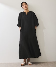 【WEB限定】・【新色追加】リネンボリュームスリーブワンピース