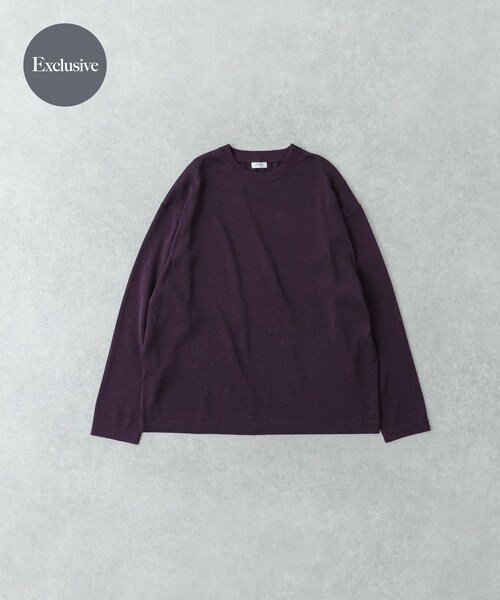 URBAN RESEARCH(アーバンリサーチ)の「『別注』crepuscule×UR Washi Knit Long-Sleeve T-shirts(ニット/セーター・メンズ・Black/D.Purple/Chocolate・1/2)」の21枚目の写真
