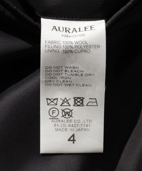 ADAM ET ROPE'(アダムエロペ)の「【AURALEE/オーラリー】SUPER LIGHT WOOL PADDED COAT(ダウンジャケット/コート・メンズ・チャコール・3/4)」の19枚目の写真
