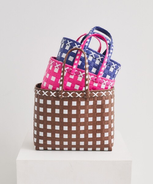 ROPE'（ロペ）の「【PA LI（パリ）】MARKET BASKETS ｜SMALL（かごバッグ・レディース・ダークブラウン・F）」の9枚目の写真