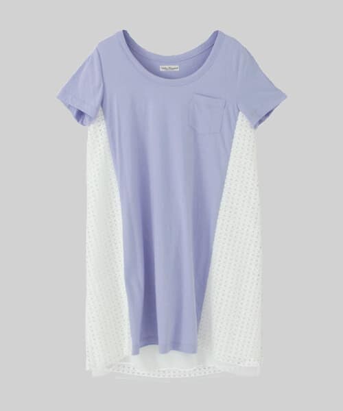 BACKレース切替カットワンピース