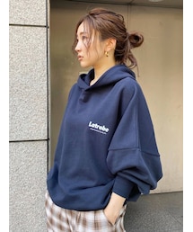 Ungrid | フードロゴルーズパーカー(パーカー)