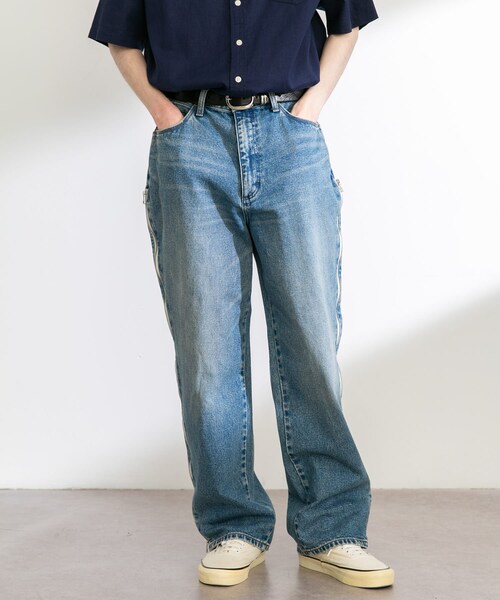 URBAN RESEARCH Sonny Label（アーバンリサーチサニーレーベル）の「Wrangler　WREMAKE SIDE ZIP FLARE（デニムパンツ・メンズ・BK REMAKE/BL REMAKE・S/M）」の19枚目の写真