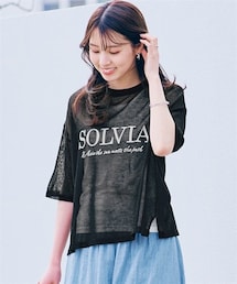 nissen | デザインニット2点セット（接触冷感・毛玉になりにくいシアーニット＋タンクトップ）(アンサンブル)