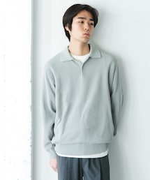 URBAN RESEARCH DOORS | DRYMIX カノコロングスリーブニットポロシャツ(ニット/セーター)