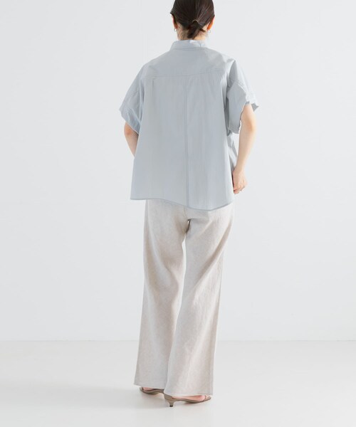 URBAN RESEARCH（アーバンリサーチ）の「綿ナイロンスタンドカラーブラウス（シャツ/ブラウス・レディース・BLU/OFF/NVY/BLK・FREE）」の20枚目の写真