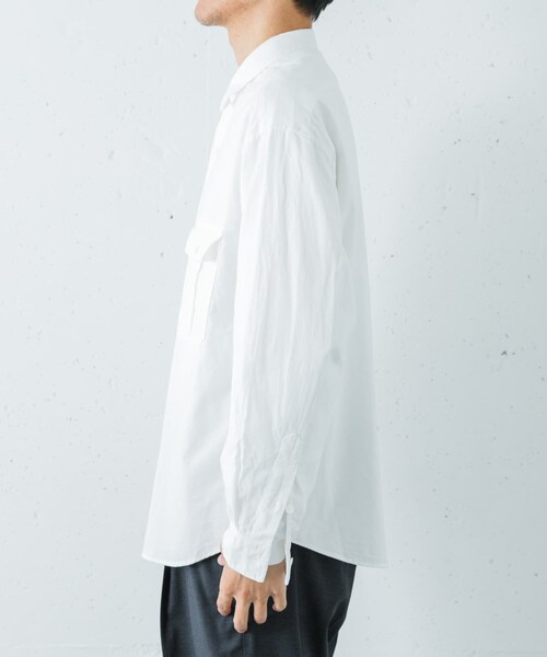 URBAN RESEARCH(アーバンリサーチ)の「PORTER CLASSIC R-UP ORGANIC CRDRY SHIRT(シャツ/ブラウス・メンズ・WHITE・L/XL/XXL)」の6枚目の写真