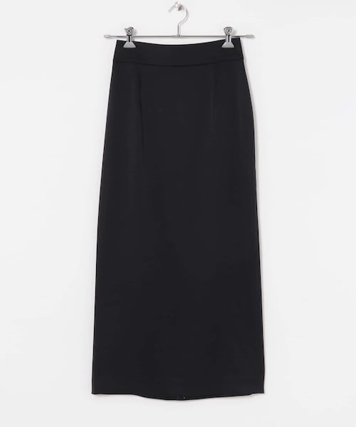 URBAN RESEARCH（アーバンリサーチ）の「ストレートサテンスカート（スカート・レディース・OFF/BLACK・36/38）」の2枚目の写真