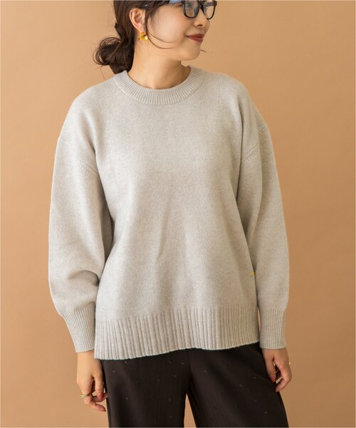 URBAN RESEARCH ROSSO（アーバンリサーチロッソ）の「F by ROSSO　ハミルトンクルーネックニット（ニット/セーター・レディース・L/GREIGE/GRAY/D/CHERRY/BLUE・FREE）」の15枚目の写真