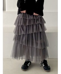 dazzlin | ティアードチュールスカート(スカート)