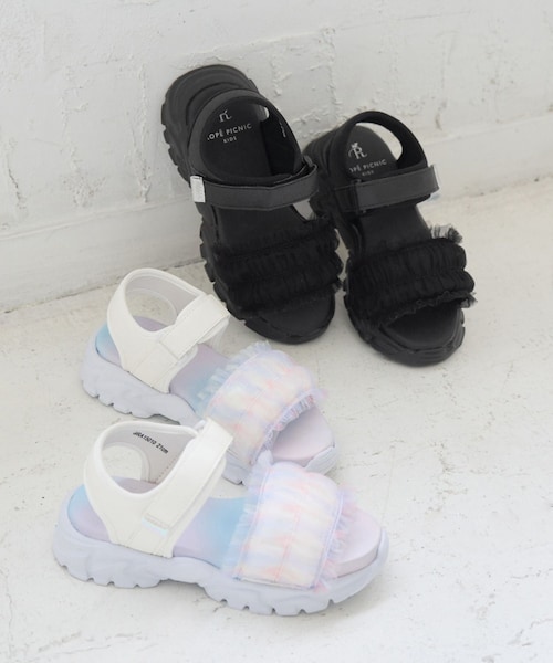 ROPE' PICNIC（ロペピクニック）の「【KIDS/キッズ】チュールサンダル（サンダル・キッズ・ブラック/その他・20/21/22）」の8枚目の写真