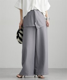 nissen | 重ね着風ワイドパンツ(パンツ)