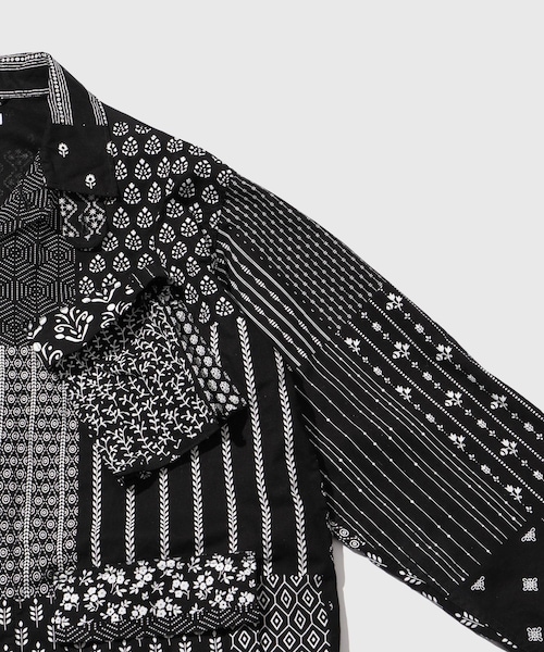 ADAM ET ROPE'(アダムエロペ)の「【ENGINEERED GARMENTS for WILD LIFE TAILOR】EX BDU Jacket - Cotton Patchwork Print(その他アウター・メンズ・ブラック・L/M/S/XS)」の13枚目の写真