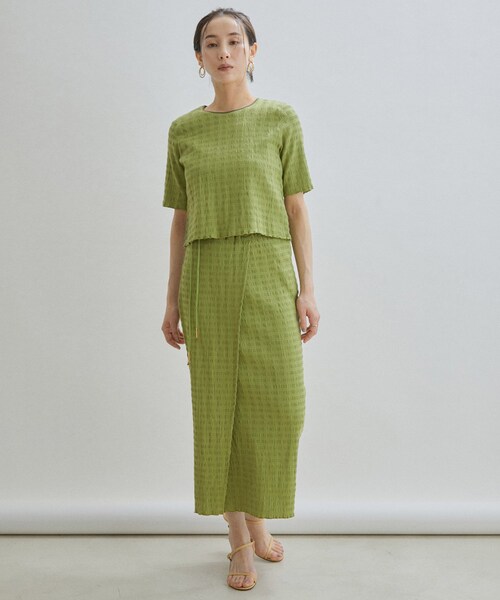 ADAM ET ROPE'(アダムエロペ)の「【公式サイト限定】【Pheeta(フィータ)】Vera Skirt(スカート・レディース・ライトグリーン/レッド/ローズピンク・F)」の14枚目の写真