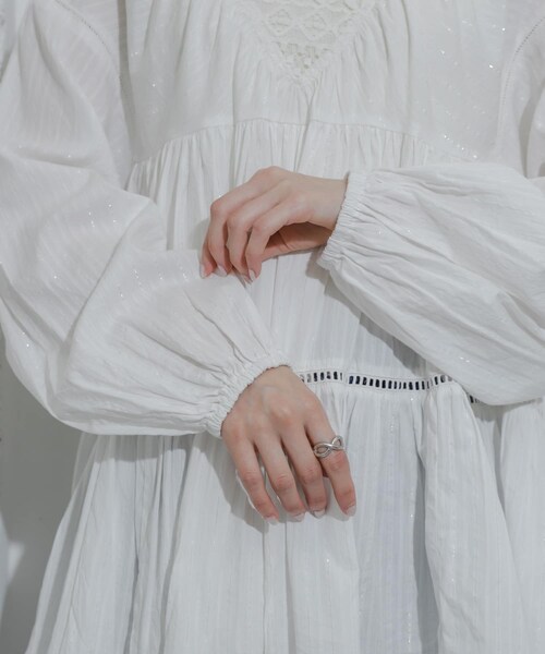 SENSE OF PLACE by URBAN RESEARCH（センスオブプレイスバイアーバンリサーチ）の「インドレースティアードチュニック（チュニック・レディース・OFF WHITE/BLUE/BLACK・one）」の5枚目の写真