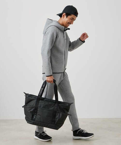 ROPE'(ロペ)の「ダンボールニットフルジップパーカー/WEB限定・ユニセックス(パーカー・レディース・グレー/ブラック・L/M/S/XL)」の6枚目の写真