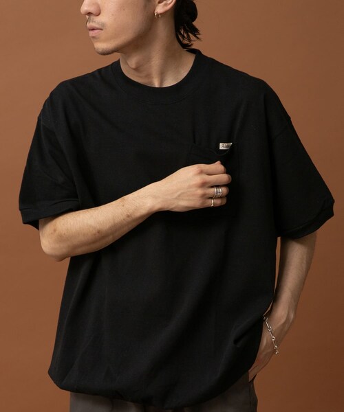 URBAN RESEARCH（アーバンリサーチ）の「RELAX FIT　リブTシャツ（Tシャツ/カットソー・メンズ・BLACK/WHITE/ASH/BROWN/L BLUE・FREE）」の11枚目の写真