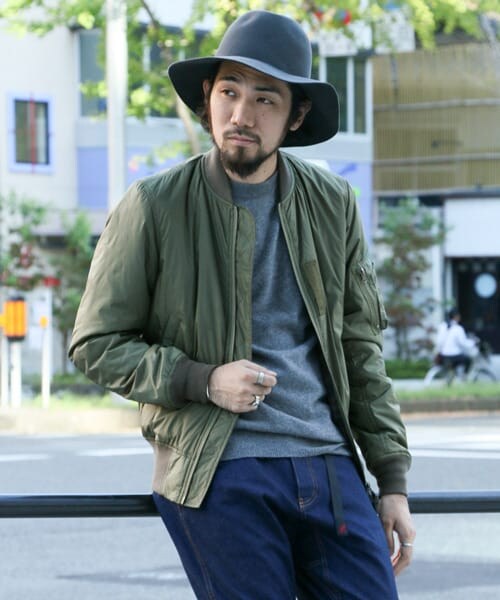 URBAN RESEARCH DOORS（アーバンリサーチドアーズ）の「ALPHA　ALPHA別注 MA-1（ミリタリージャケット・メンズ・NAVY/GREEN・M/L）」の8枚目の写真