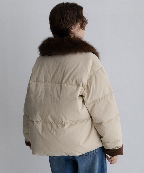 URBAN RESEARCH Sonny Label（アーバンリサーチサニーレーベル）の「グリーンダウンワークジャケット（その他アウター・レディース・ベージュ/カーキ/ネイビー・Free）」の8枚目の写真
