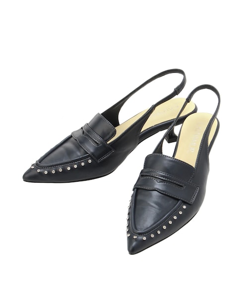 CALNAMUR（カルナムール）の「バイカラーローファーミュール（サンダル・レディース・ブラック/ブラウン・S/M/L）」の4枚目の写真