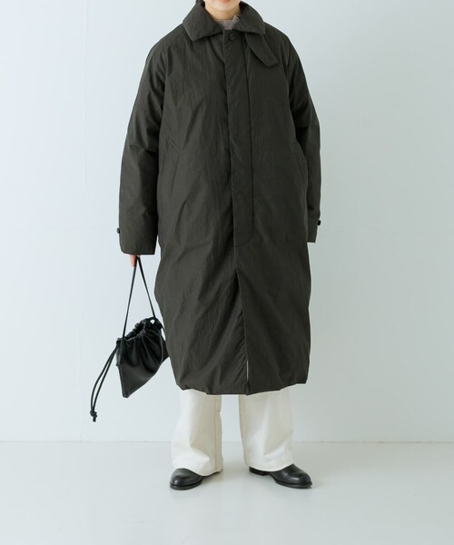 かぐれ（カグレ）の「コットンダウンコート（その他アウター・レディース・BEIGE/INK BLACK・Free）」の9枚目の写真