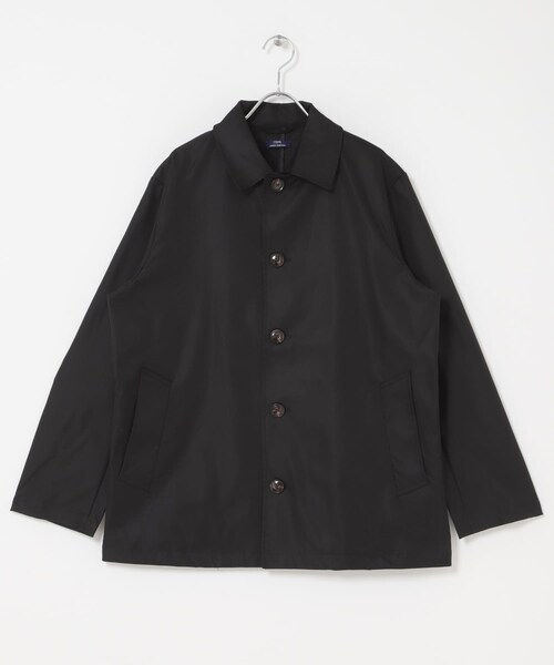 ITEMS URBANRESEARCH(アイテムズ アーバンリサーチ)の「防花粉×UVカット ステンカラーコート(楽着シリーズ)(テーラードジャケット・メンズ・BLK/BEG/KHK・M/L)」の10枚目の写真