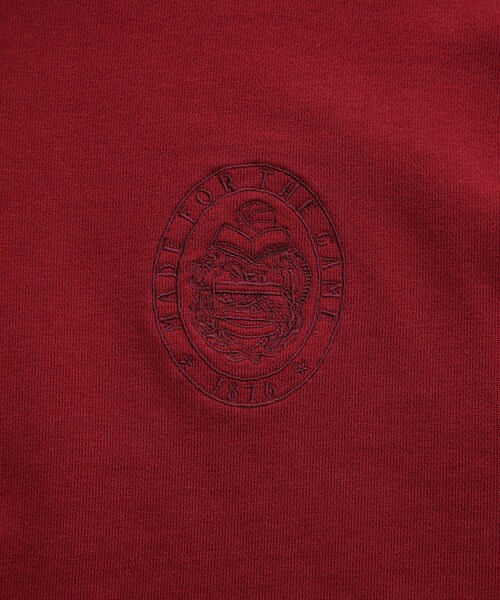 ADAM ET ROPE'（アダムエロペ）の「《別注》【SPALDING/スポルディング】EMBROIDERY HALF ZIP POLO SWEAT / UNISEX（スウェット・メンズ・ブラック/ライトグレー/ワイン・L/M）」の14枚目の写真
