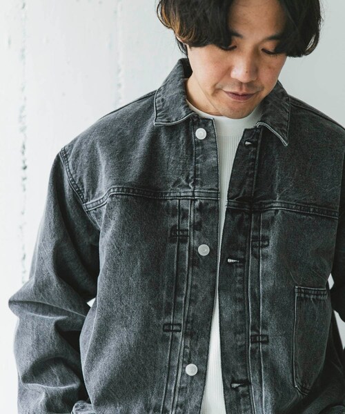 URBAN RESEARCH DOORS（アーバンリサーチドアーズ）の「USED 13.3oz デニムジャケット（デニムジャケット・メンズ・INDIGOUSED/BLACK USED・M/L）」の10枚目の写真