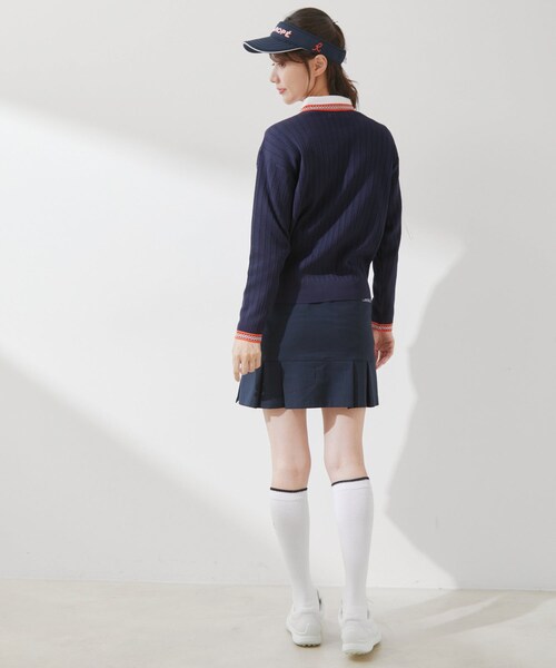 ROPE'(ロペ)の「ミニケーブル柄プレート使い長袖プルオーバー(ニット/セーター・レディース・ホワイト/グリーン/ネイビー・L/M/S)」の13枚目の写真