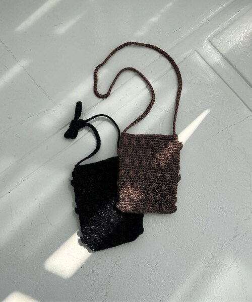 URBAN RESEARCH DOORS（アーバンリサーチドアーズ）の「メタリックヤーンショルダーバッグ（ショルダーバッグ・レディース・BLACK/BRONZE・one）」の11枚目の写真