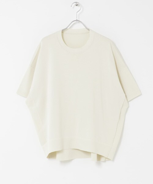 ITEMS URBANRESEARCH（アイテムズ アーバンリサーチ）の「『洗濯可』ニットTシャツ（ニット/セーター・レディース・OFF/BLK/CHA/GRN/ORG・Free）」の13枚目の写真